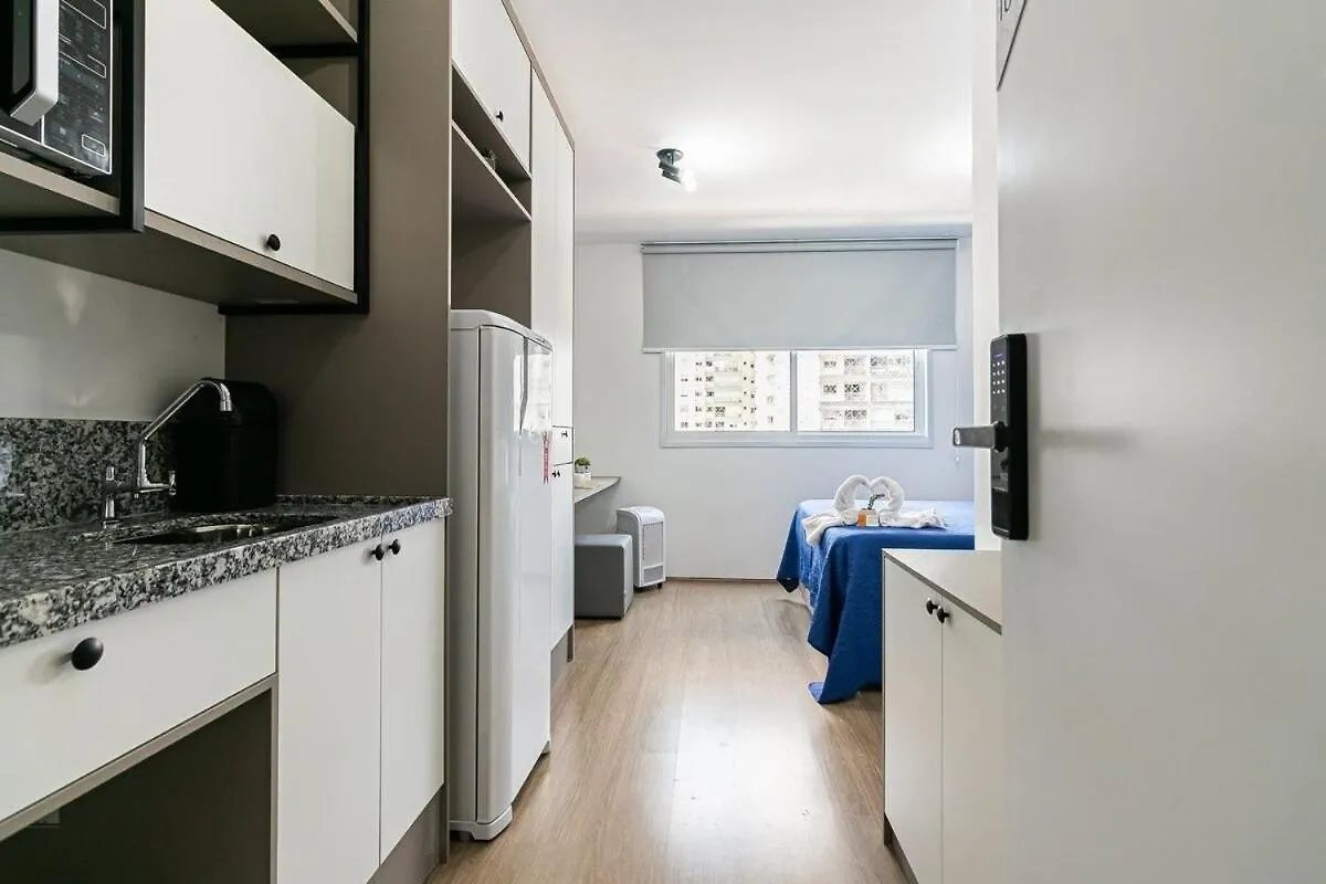 Contente Studio No Bras Com Piscina/Metro Bras São Paulo 0*,